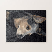 Puzzle de chien de bétail - "Quigley " (Horizontal)