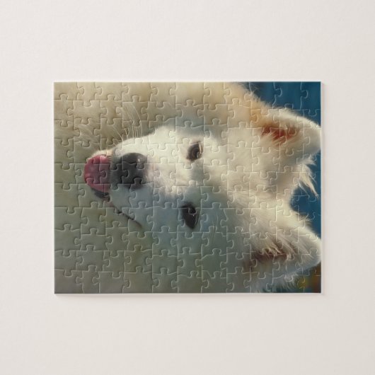 Puzzle de chien de Samoyed (Horizontal)