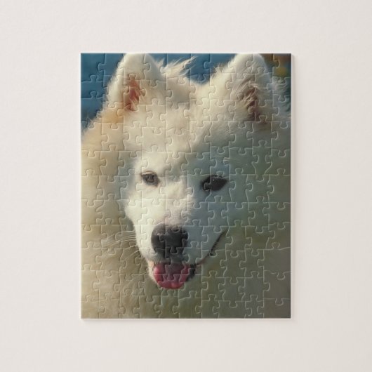 Puzzle de chien de Samoyed (Vertical)