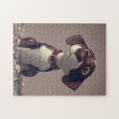 Puzzle de chien mignon : Amusant et difficile pour (Horizontal)