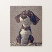 Puzzle de chien mignon : Amusant et difficile pour (Vertical)