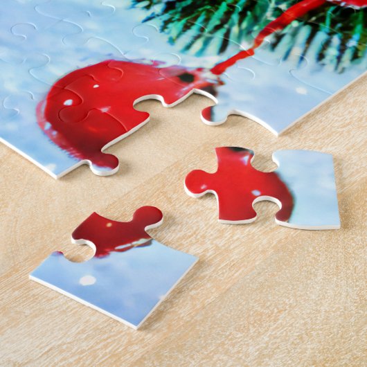 Puzzle de chien noir de Noël (Côté)