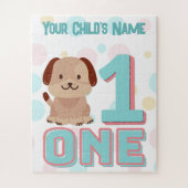 Puzzle de chien numéro un mignon | Personnalisé (Vertical)