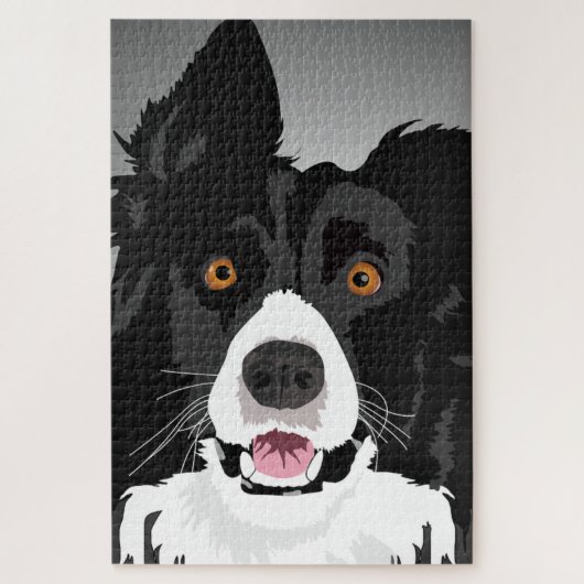 Puzzle de chien surpris - J'adore mes animaux de c (Vertical)