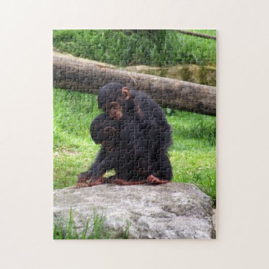 Puzzle de chimpanzé de bébé (Vertical)