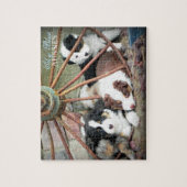 Puzzle de CHIOT d'Australiens de bleu de ciel (Vertical)