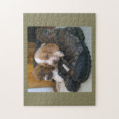 Puzzle de chiot de chien de basset (Vertical)