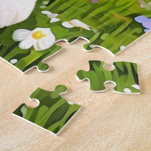 Puzzle de chiot de garçon joyeux (Côté)