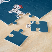 Puzzle de chiots dalmatiens avec un nom personnali (Côté)