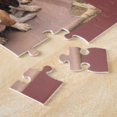 Puzzle de chiots de chien de basset (Côté)