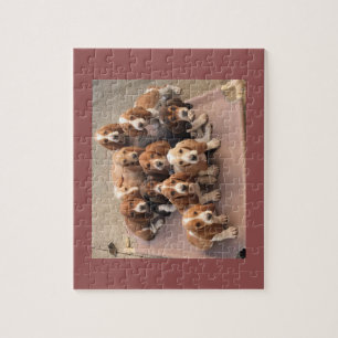 Puzzle de chiots de chien de basset