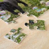 Puzzle de chiots faisant la lessive (Côté)