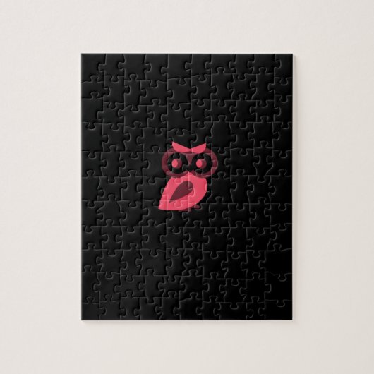 Puzzle de Chouette rose (Vertical)
