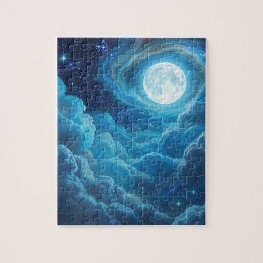 Puzzle de ciel nuageux au clair de lune (Vertical)