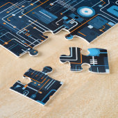 Puzzle de circuits électroniques (Côté)