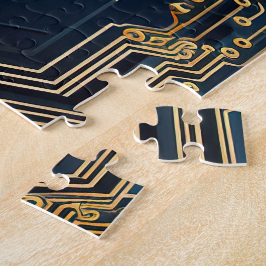 Puzzle de circuits électroniques (Côté)