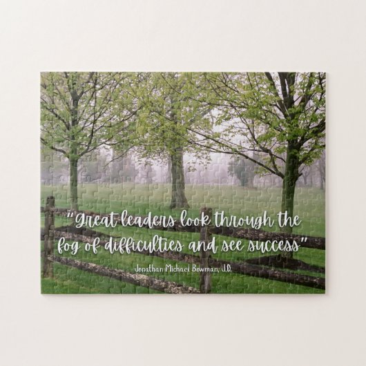 Puzzle de citation de leadership inspirant (Horizontal)
