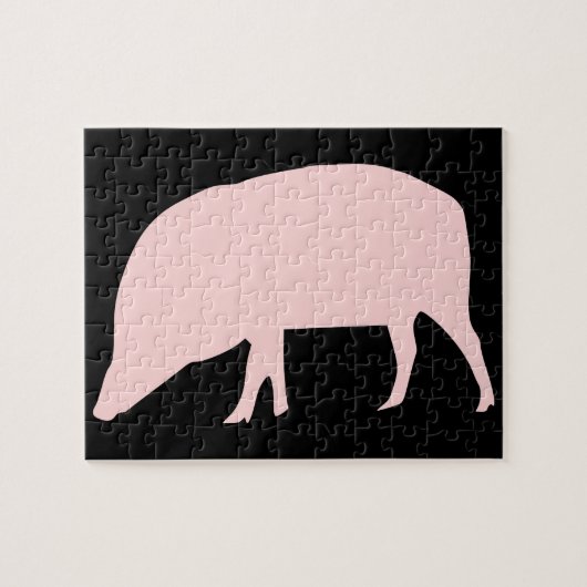 Puzzle de cochon rose (Horizontal)