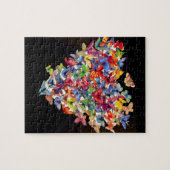 Puzzle de coeur de papillon (Horizontal)