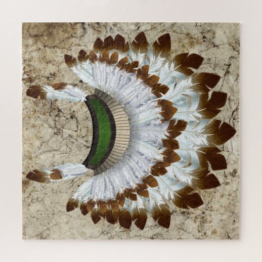 Puzzle de coiffure amérindienne (Horizontal)