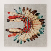 Puzzle de coiffure amérindienne (Horizontal)