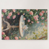 Puzzle de coin de lecture floral (Horizontal)