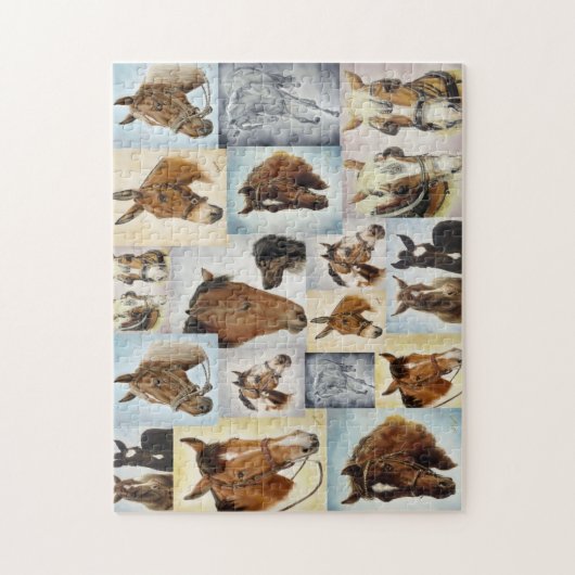 Puzzle de collage de cheval (Vertical)