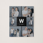 Puzzle de collage de photos couleur modifiable de<br><div class="desc">Les cadeaux photo font les meilleurs cadeaux ! Facile à personnaliser avec votre texte et/ou photo(s) pour un look personnalisé. Conçu par Berry Berry Sweet. Voir d'autres designs sur www.berryberrysweet.com</div>