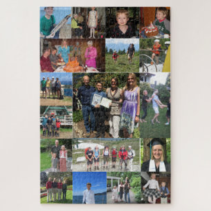 Puzzle de collage de photos de famille difficile 1