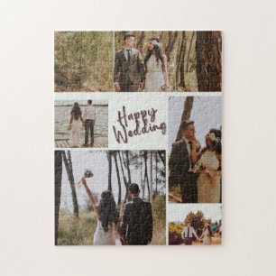 Puzzle de collage de photos de mariage heureux per