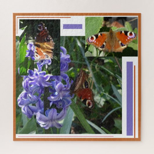 Puzzle de collage : Papillon Peacock (Vertical)