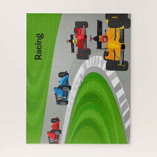 Puzzle de conception de course automobile (Vertical)