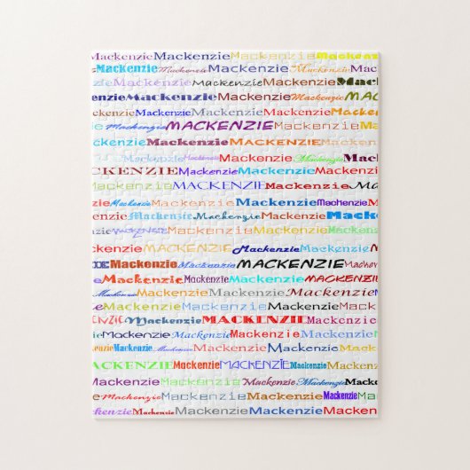 Puzzle de conception de texte Mackenzie II (Vertical)