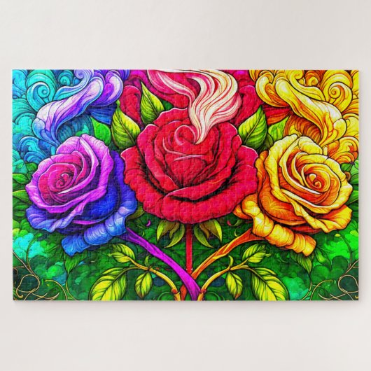 Puzzle de conception rose (Horizontal)