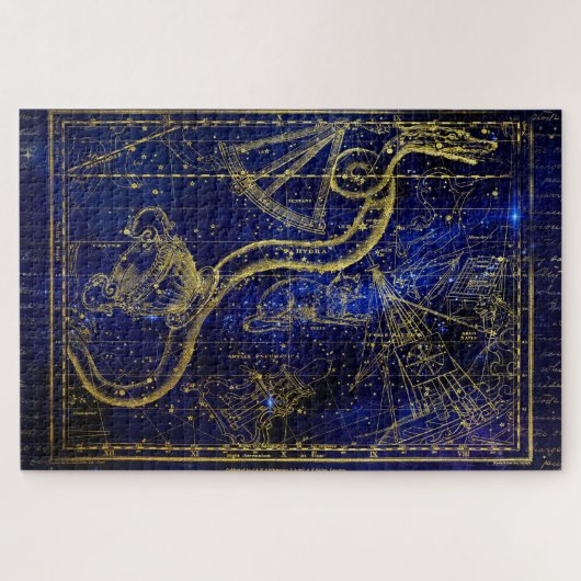 puzzle de constellation de chat et de serpent (Horizontal)
