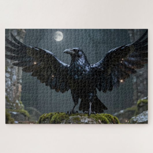 Puzzle de corbeau d'esprit celtique (Horizontal)