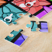 Puzzle de corgi d'art de bruit (Côté)