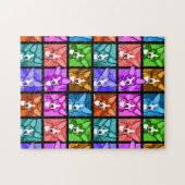 Puzzle de corgi d'art de bruit (Horizontal)