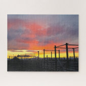 Puzzle de corral au coucher du soleil (Horizontal)