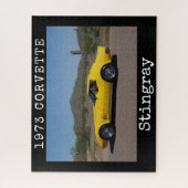 Puzzle de Corvette Stingray jaune 1973 (Vertical)