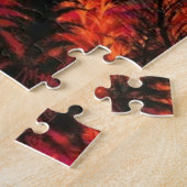 Puzzle de couguar à l'affût - Peinture (Côté)