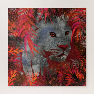 Puzzle de couguar à l'affût - Peinture