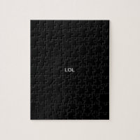 Puzzle de couleur solide de conception de "LOL"