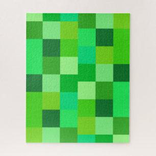 Puzzle de couleur verte