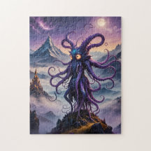 Puzzle de couleurs vives de l'espace Octopus Bold