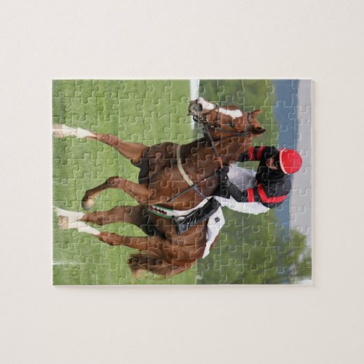 Puzzle de course de cheval de gazon (Horizontal)