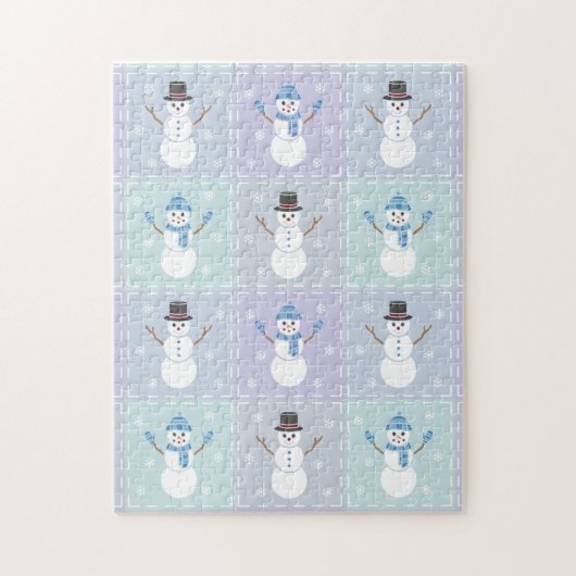 Puzzle de courtepoint d'hiver (Vertical)