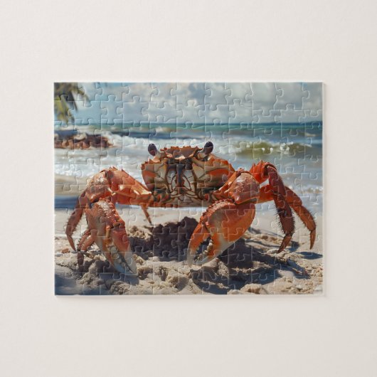 Puzzle de crabe de plage (Horizontal)