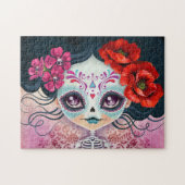 Puzzle de crâne de sucre d'Amelia Calavera (Horizontal)