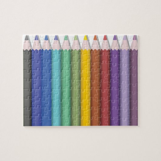 Puzzle de crayon coloré (Horizontal)